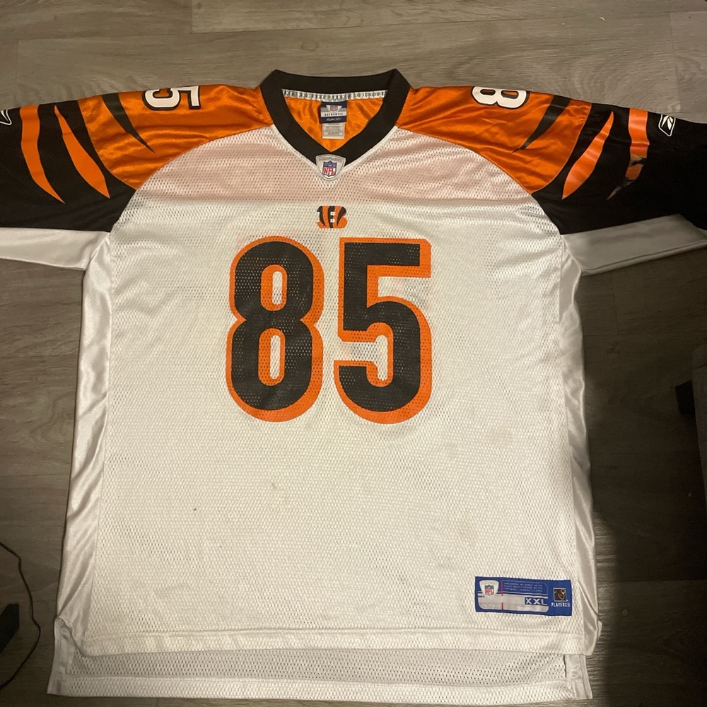 White and Orange Football Jersey